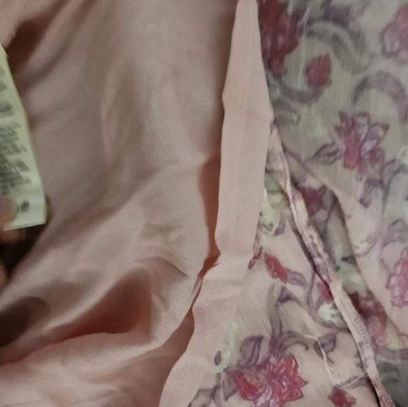 Free people pink floral Women's See Ot through maxi Dress xs NWT - Picture 12 of 14